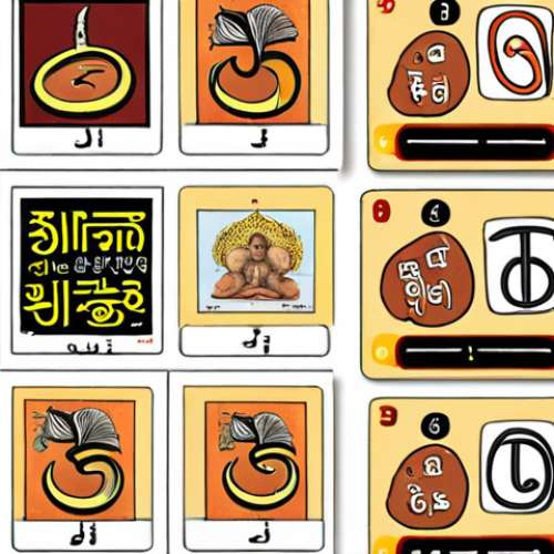 Home 14 **
A cheerful collage showing the Devanagari alphabet being learned through fun methods. Include images of the Memrise app interface with mnemonic visuals (e.g., "क" for kangaroo), someone practicing handwriting with a notebook and pen, and maybe a stylized Devanagari character design. The overall feel should be bright, colorful, and inviting, conveying the idea that learning Devanagari can be easy and enjoyable.
**