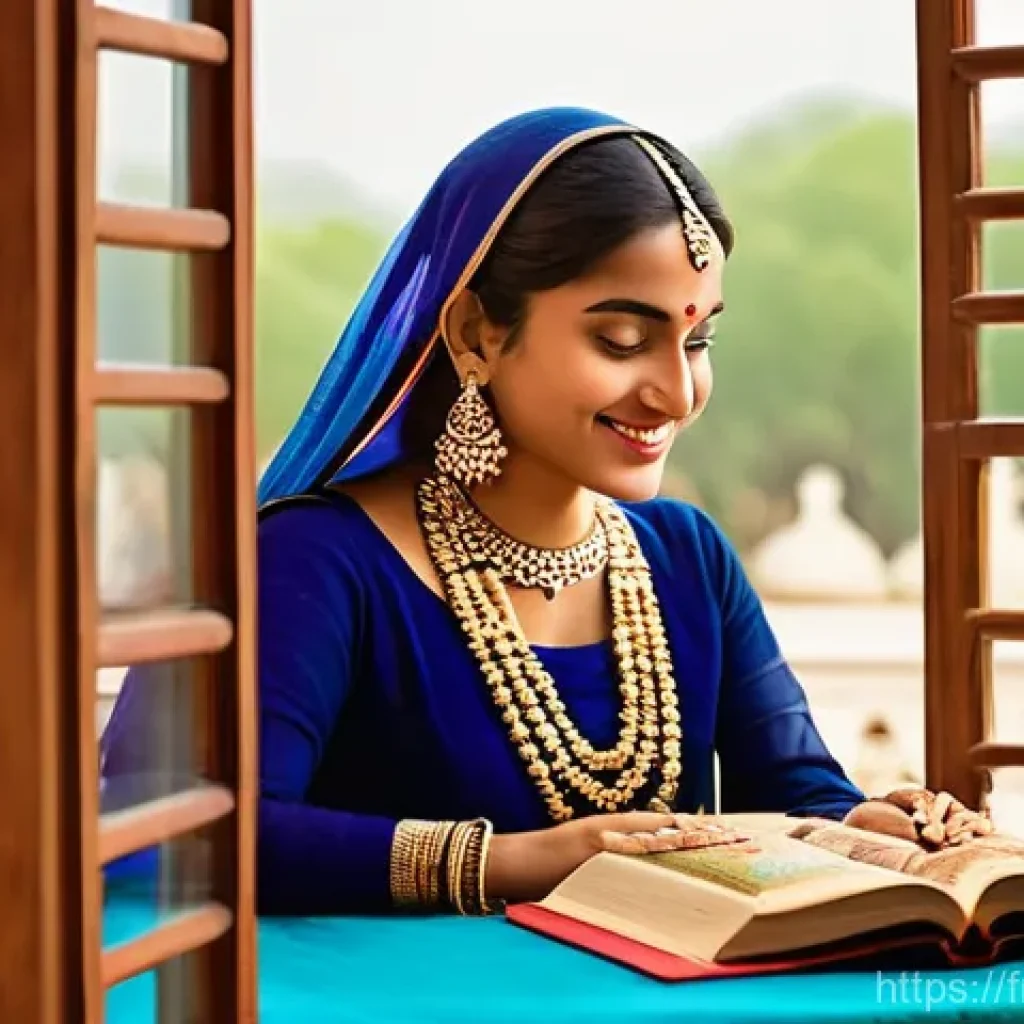 힌디어 번역가 되는 법 - **Cultural Immersion and Linguistic Bridge:**
    "A vibrant, sunlit indoor scene featuring an adult...