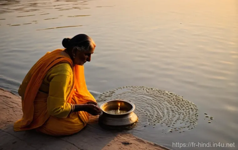 힌디어와 장례 문화 - **Prompt:** A powerful and contemplative wide shot of a Hindu cremation ceremony taking place on the... 힌디어와 장례 문화 - **Prompt:** A powerful and contemplative wide shot of a Hindu cremation ceremony taking place on the...