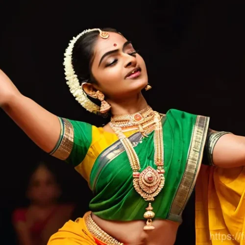 Home 19 힌디어와 인도의 전통 춤 - **Prompt 1: Bharatanatyam Dancer's Expressive Performance**
"A stunning Bharatanatyam dancer, ad...