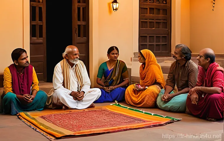 힌디어 방언 종류 - **Prompt:** A heartwarming scene in a traditional Rajasthani village. An elderly Rajasthani woman wi... 힌디어 방언 종류 - **Prompt:** A heartwarming scene in a traditional Rajasthani village. An elderly Rajasthani woman wi...